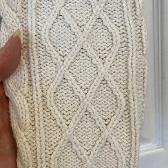 Talbots Ivory Cable Knit Sweater - Picture 5 of 9